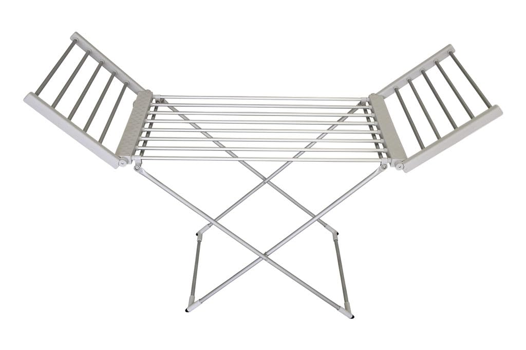 Cofan Tendedero Extensible Eléctrico | 220W | Modelo Sahara | Fabricado en Aluminio | Medidas: 148 x 52 x 108 cm