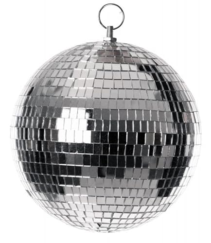 Party Pro 3330920, Boule à facettes 20cm à Suspendre, Argent