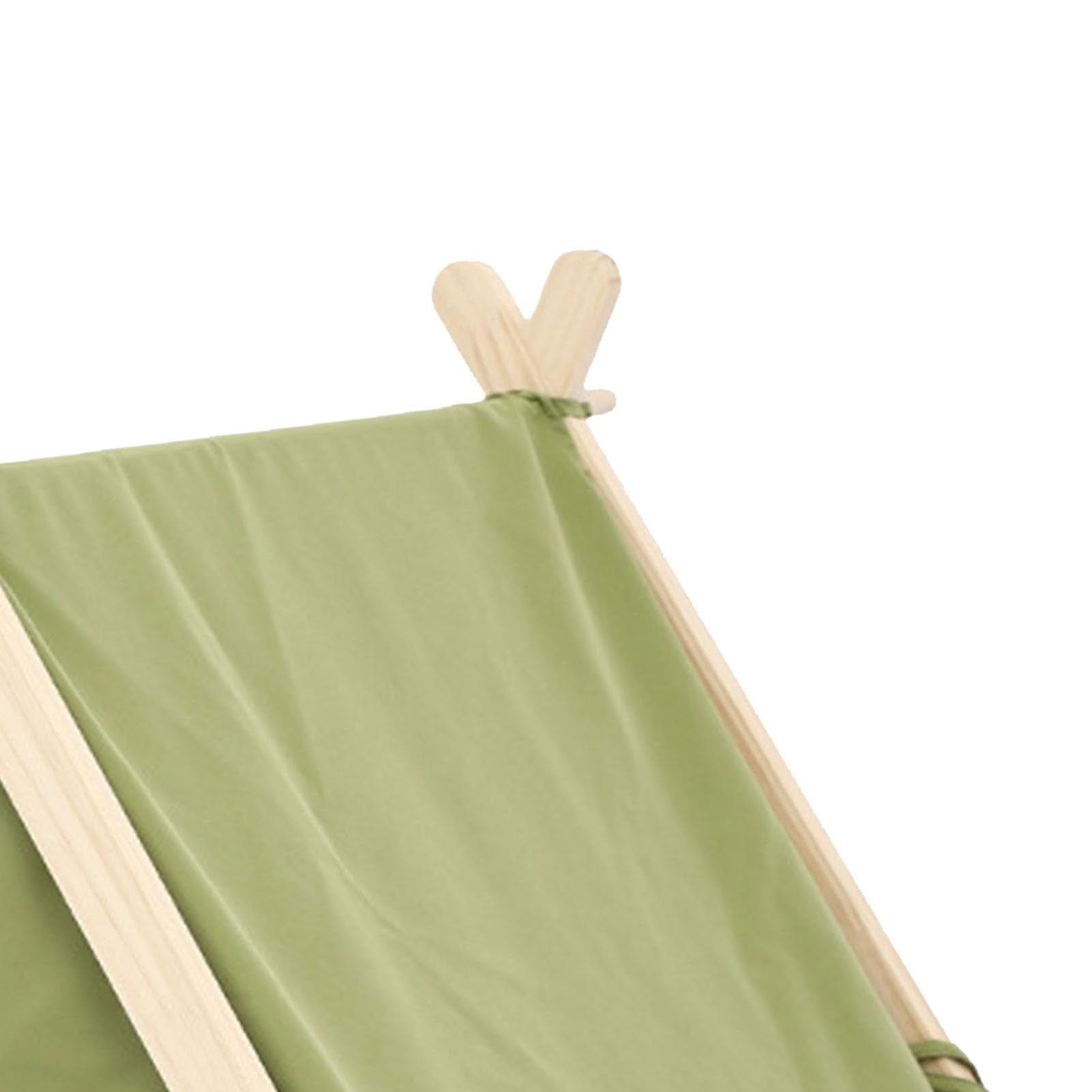 Tente Tipi Pour Animaux De Compagnie Pour Chiens Et Chats, Maison Pour Chien D'intérieur Portable De 23,8 Pouces, Tente Tipi Pour Chat Lavable (5 Couleurs En Option)(草绿色)