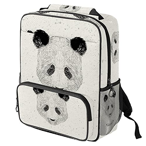 Sac à dos ordinateur portable panda beige sac de travail tendance pour femme