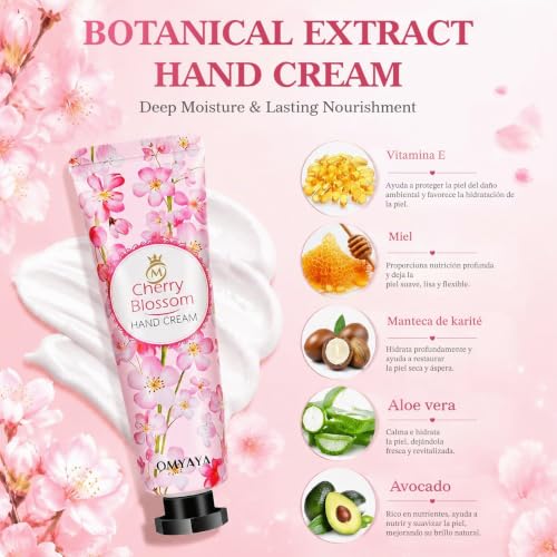 Miniatura 3 de Crema de manos 40 unidades, crema manos 10 aromas, Set crema manos regalo mujere,set hand cream mujer para muy secas, ideal para compañeras, cumpleaños, calendarios de Adviento, Navidad, San Valentín