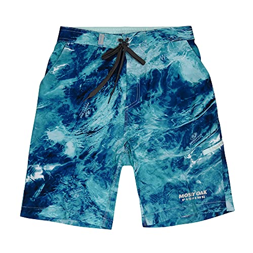 Mossy Oak Fishing Quick Dry Mens Board Shorts, No Mesh Swim Trunks Men