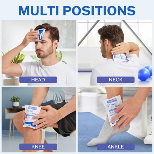 Image of 5000 Pack - Pallet of Instant Cold Packs - Instant Ice Packs for Injuries | Disposable Cold Compress Ice Pack for Pain Relief, Swelling, Inflammation, Sprains, Toothache