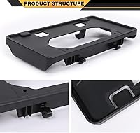 Vista 6 de Protectores de parachoques delantero y soporte de marco de matrícula compatible con Ford F150 2009-2014. No es compatible con los siguientes