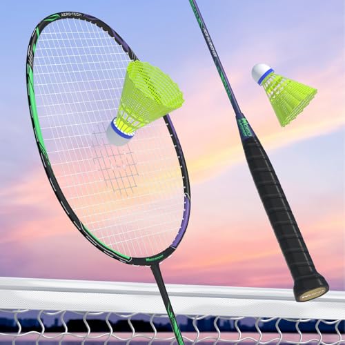 Image of Professional Carbon Fiber Badminton Rackets Badminton Racquet for Backyards Gym