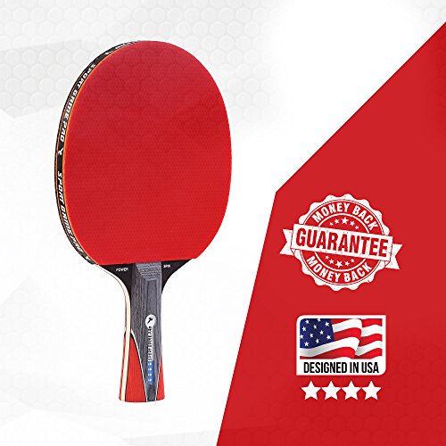 Ping Pong Paddle With Killer Spin + Case For Free - Professional Table Tennis Racket For Beginner And Advanced Players - Improve Your Ping Pong Skills With Jt Ping Pong Paddle Set (Red) #TOP2
