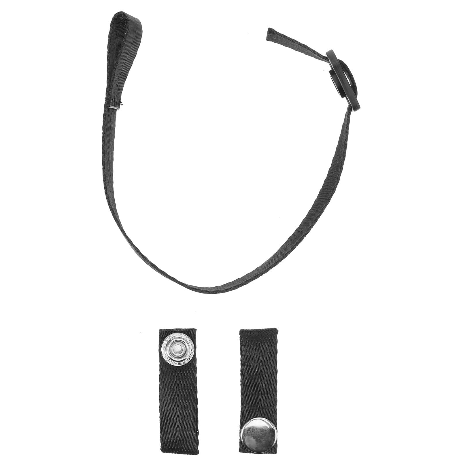 BESTonZON Accessoires de Menton de Casque Universel Casque de Hockey Adulte Bretelles Sangle de Menton de Hockey sur Glace Remplacement de la mentonnière de Hockey Polyester Noir