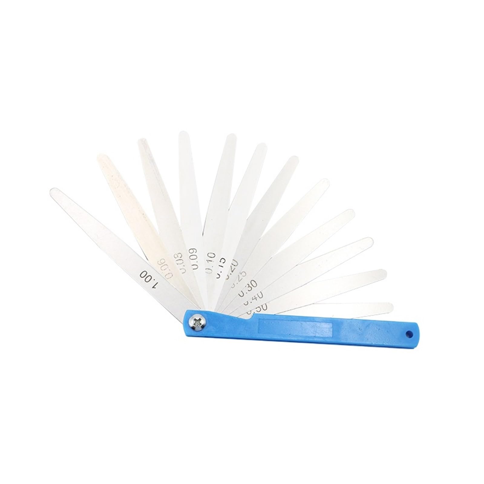 Cfwwsaq One Color Feeler Gauges, 100 Mm Length Metric Feeler Gauge 0.02-1.00 Mm Feeler Gauge 17 Blades Measuring Tools