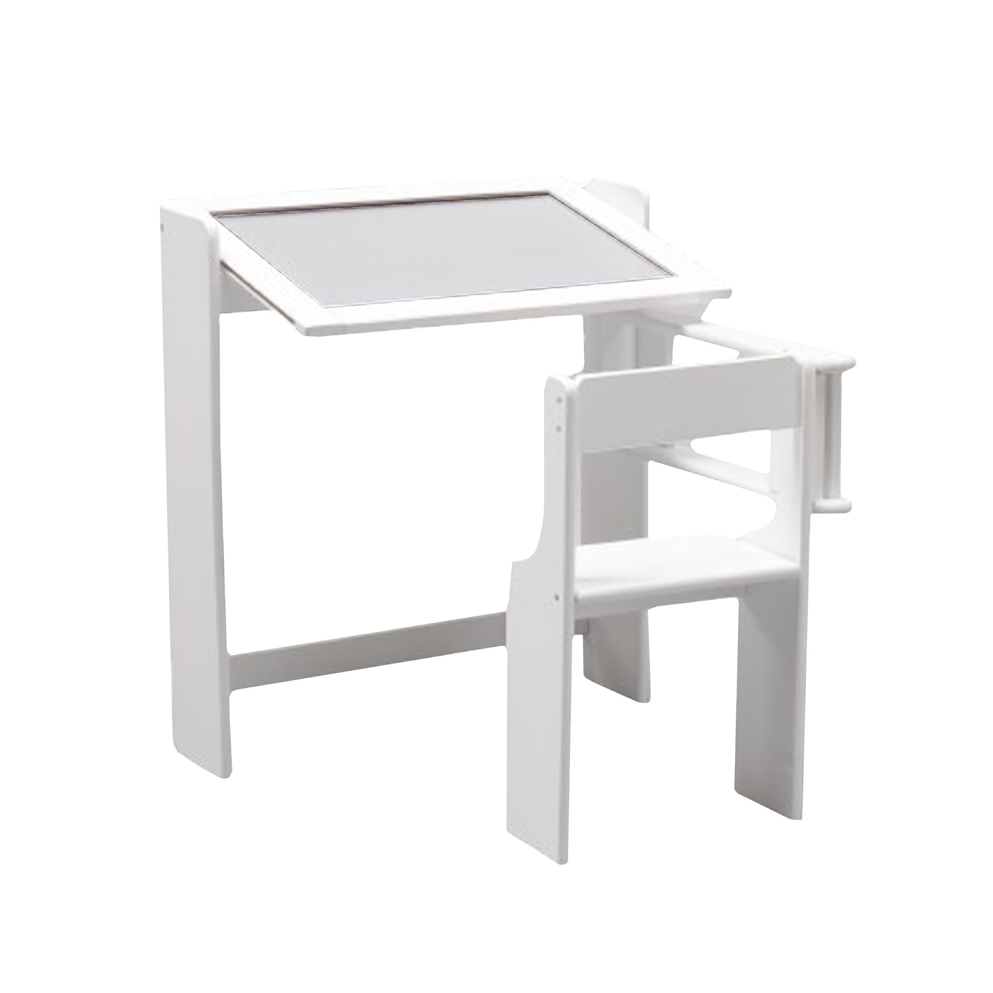 WELL HOME MOBILIARIO & DECORACIÓN Pupitre Pizarra Plegable Color Blanco, 67x68x65