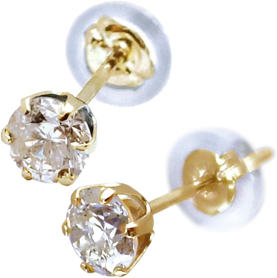 計0.5ct/Pt/K18/ブラウンダイヤモンドピアス 天然 ダイヤピアス ダブル