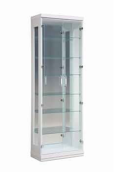 クリーム色ガラスケース 4段棚 キュリオケース クリーム色ガラスケース 4段棚 キュリオケース ラッピング不可