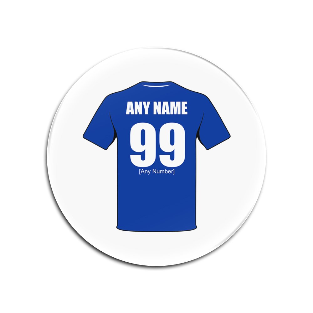 UNIGIFT Personalised Gift - Rochdale Round Glass Coaster (Football Club Design Theme, Colour Options) - Any Name/Message on Your Unique Mat Pad - The Dale AFC