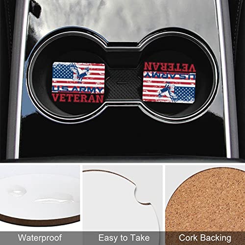 Posavasos absorbente de madera para portavasos de auto miniatura 5