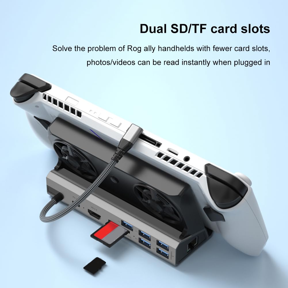 Docking station compatibile con HDMI Hub console 4K 60Hz USB C Docking Station Gigabit Ethernet 1000Mbps Tipo C USB 3.0 2.0 PD 100W RJ45 per Steam Deck
