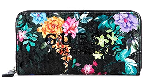 GUESS Women's Broderick Logo Embossed Floral Print Zip-Around Wallet - Main Image