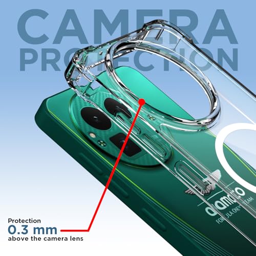 Image of Amazon Basics Back Cover for Realme GT 8 Pro 5G Mag-Safe Shockproof PC + TPU Protective Case Magnetic Support Bumper Case (Transparent Mag-Safe)