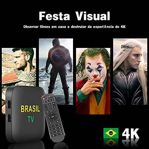 New Brazilian Iptv Video Box: 2Gb Ram 16 Gb Storage 8K Fhd Display No Ip Lock #TOP1