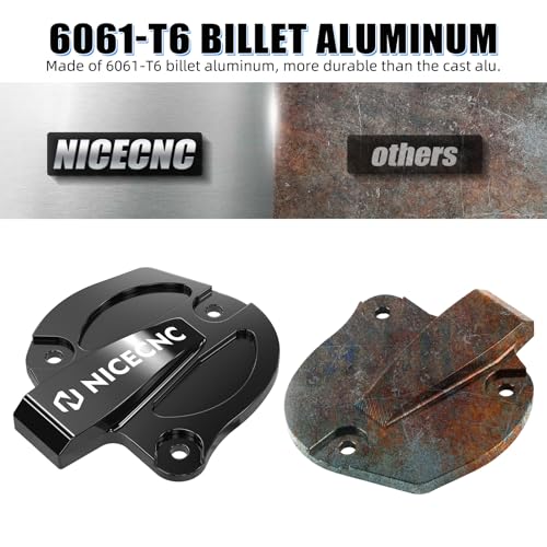 Image of NICECNC Black Throttle Cover Cap Guard Protector Aluminium Compatible with Yamaha Raptor 700 YFM700 2013 2015-2026, Raptor 700R YFM700R 2009 2011-2026, See Fitments