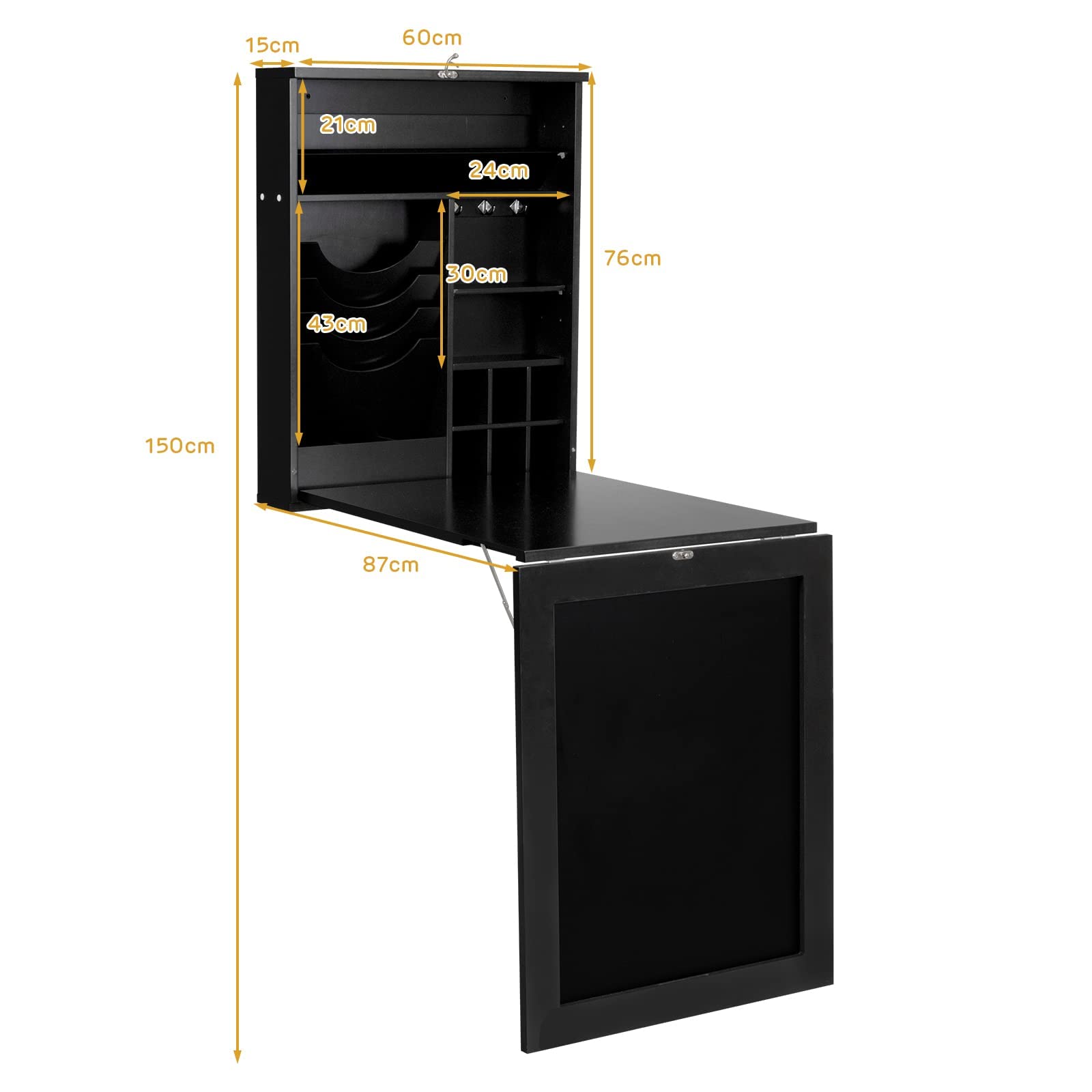 Soges Scrivania, tavolo pieghevole, materiale in legno, tavolo per computer, scrivania da Soges Scrivania, tavolo pieghevole, materiale in legno, tavolo per computer, scrivania da