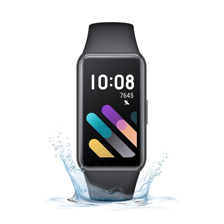 Immagine del prodotto HONOR Band 7 Smart Watch SpO2 e cardiofrequenzimetro, braccialetto di attività intelligente con monitoraggio del sonno, fitness tracker, nero