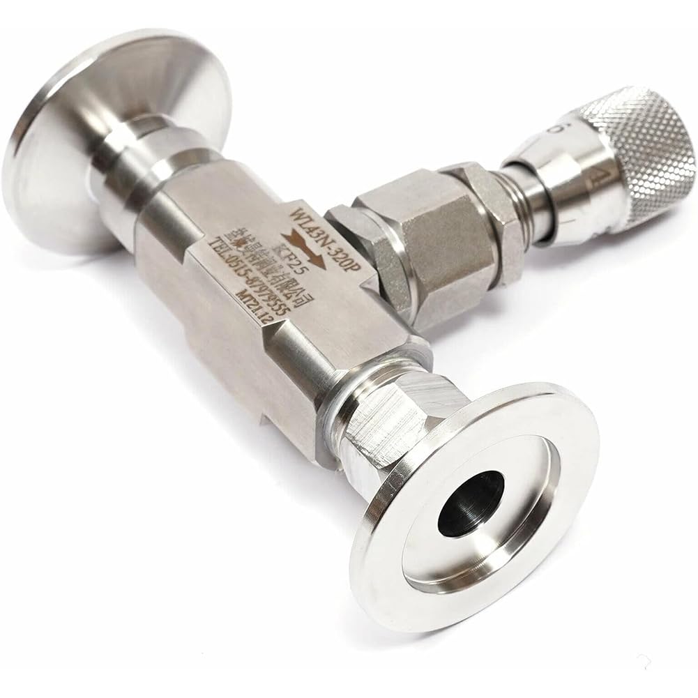 1 PC Válvula De Aislamiento De Vacío Acero Inoxidable 304 Racores para Tubo Microdosificación Válvula Reguladora De Caudal Regulador Fuelle Manual De Ángulo Recto para Agua Gasóleo