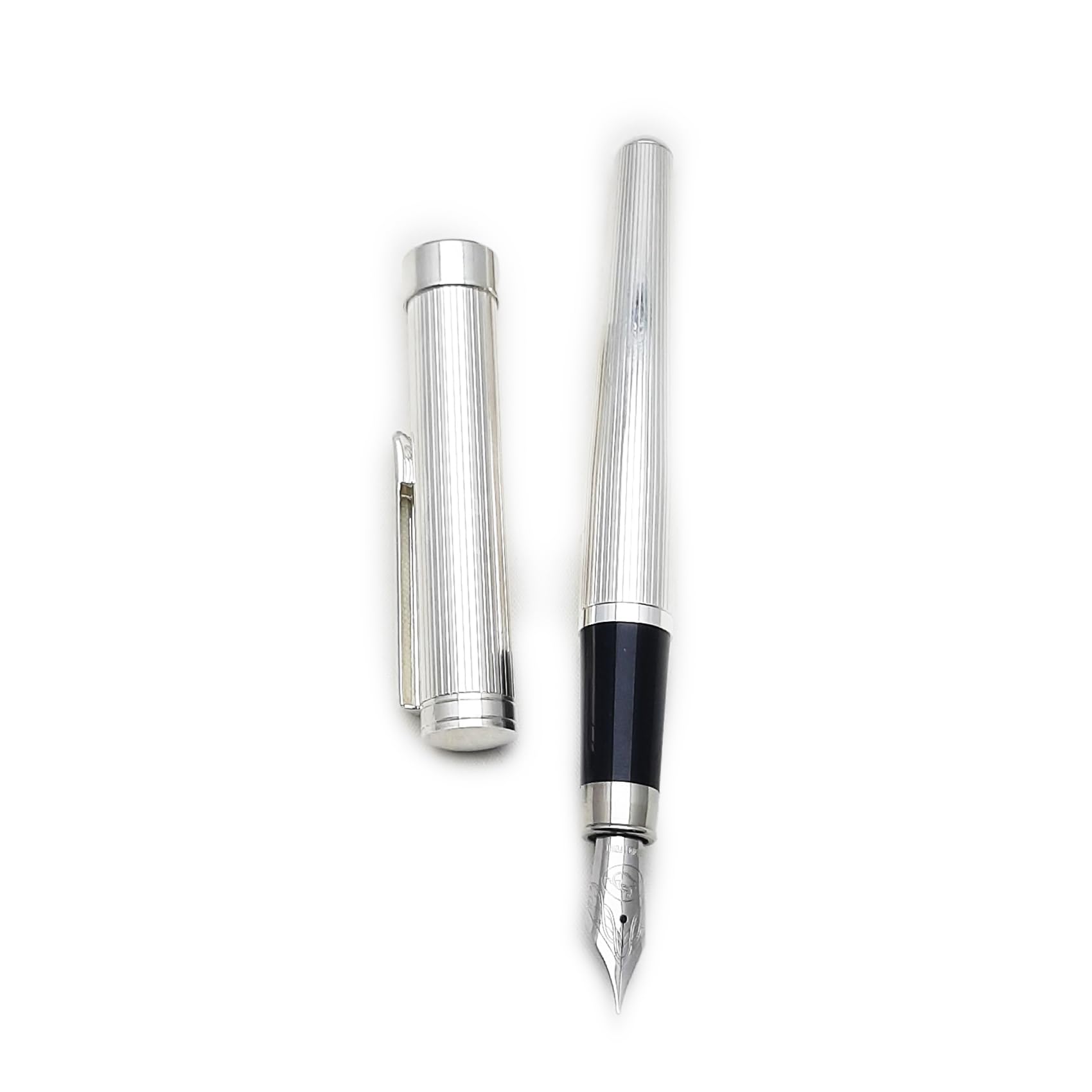 Penna stilografica MOZART realizzazione in argento massiccio 925/1000