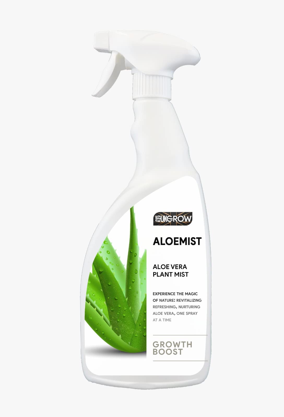 UK GROW 500ml Aloe Vera Plant Specialised Foliar Spray - Boost Growth, Health, and Yield of Your Plants (500ml, Aloe Vera Foliar Myst)