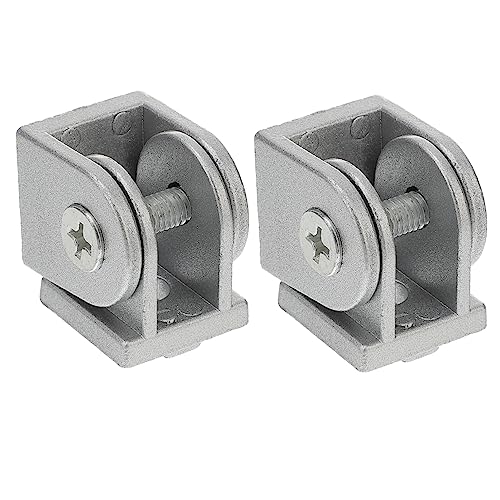 OUNONA 3sets Easy Install Aluminum Extrusion Hinge Zinc Alloy Pivot Joint for Metal Profile 2pcs*3