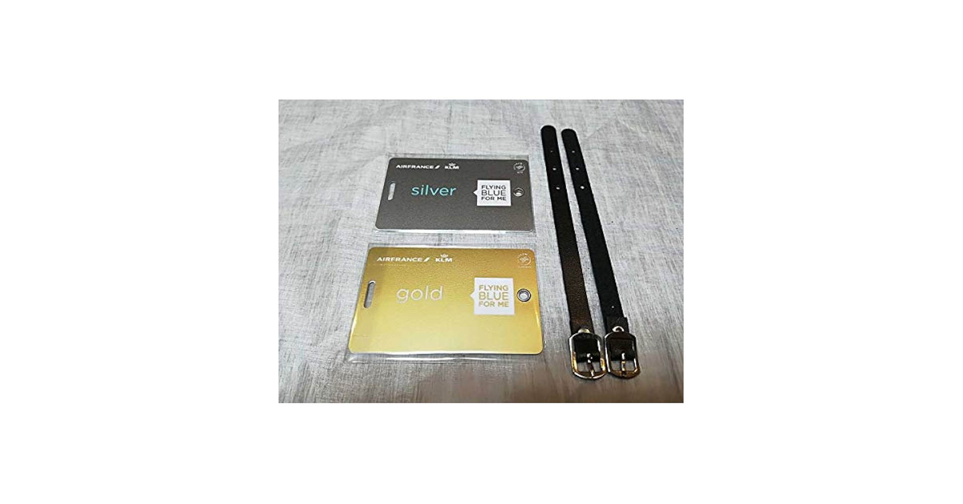 【非売品】新品未使用 エールフランス航空 プラチナ上級会員専用ネームタグ2組 非売品】新品未使用 エールフランス航空 プラチナ上級会員専用