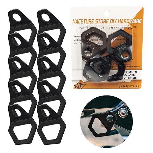 Motorcycle Tie Down Anchor Hooks Stainless Steel 10 Pack