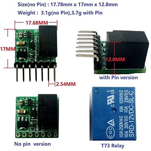 Module de relais bistable 12V avec commutation à bascule 2A miniature efficace - 3