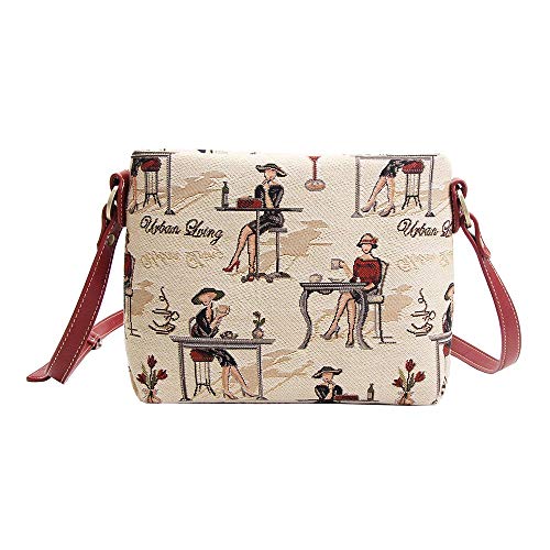 Image of Signare Tapestry Crossbody Bag Sling Shoulder Purse for Women