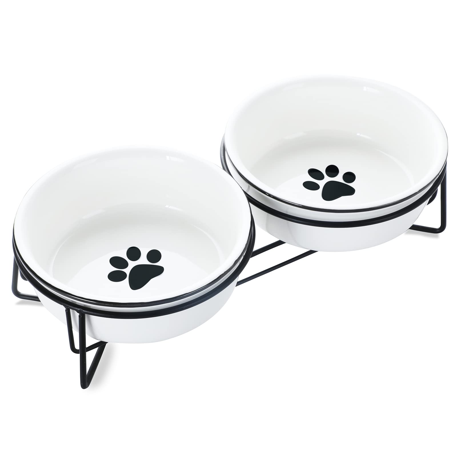 GDCZ Ceramics Raised Cat Bowls