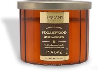 Sugarwood Molasses: Maple & Chestnut Scented Fall Candle, 12 oz
