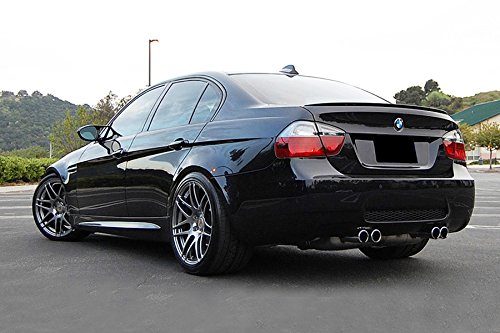 Psi 2006-2011 Bmw 3 Series 4-Door Sedan (E90) Custom-Painted M3* Style Trunk Spoiler - 475 (Black Sapphire Metallic) #TOP2