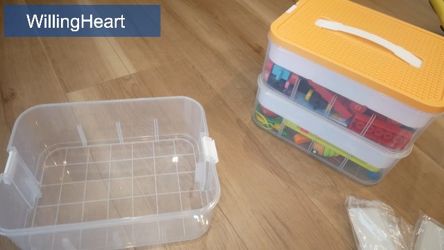 Amazon｜子供 おもちゃ 収納ボックス 蓋付きレゴ用 コンテナ ボックス