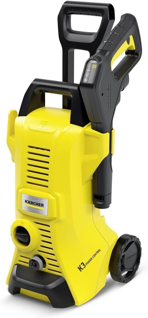 Kärcher K 3 Power Control Pressure Washer: Clever App Support - for Effective Cleaning for Everyday Stains, Yellow