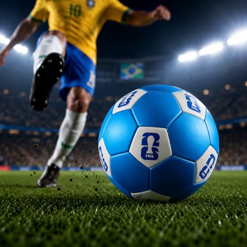 Image of Hamleys FIFA World Cup 2026 Official Licensed Merchandise | Size 5 Football | Metallic Blue