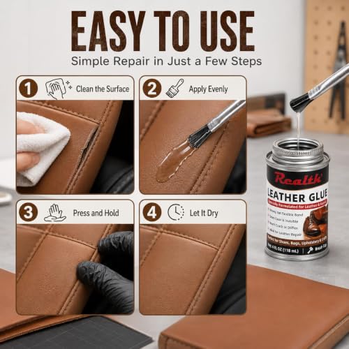 Realth Leather Adhesive Glue 4 oz
