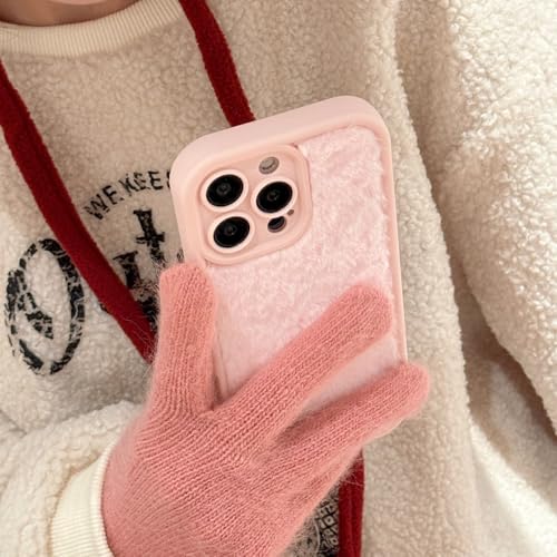 Coque en peluche iPhone 16 protégeant des chutes et du froid - 2