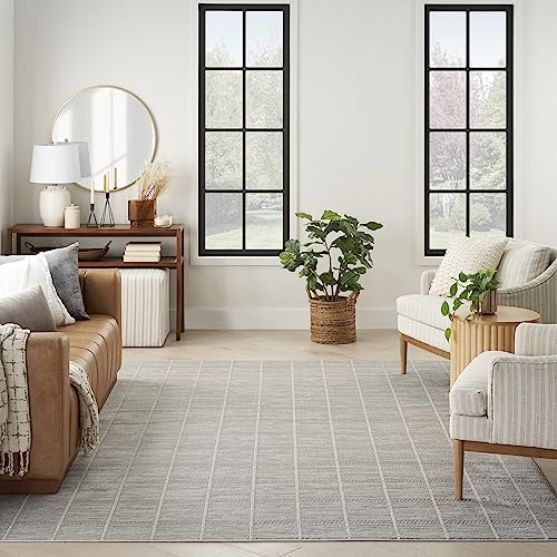 Tapete decorativo gris claro 144x108 cm Nourison miniatura 5