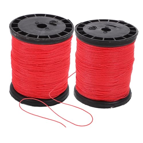 2 rollos de cuerda retorcida de nylon para construcción, jardinería y albañilería, fácil de cortar y almacenar miniatura 7