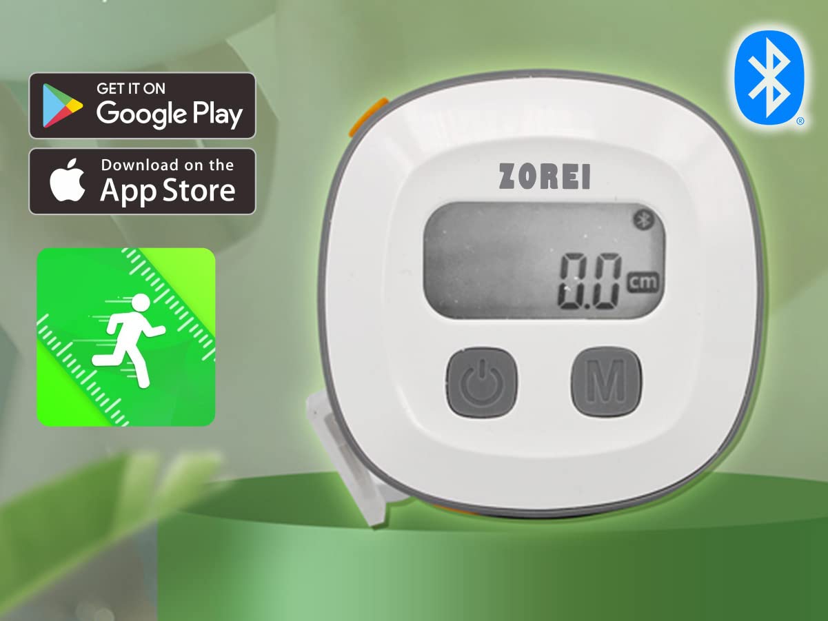 Metro Smart ZOREI, Medidor Corporal Inteligente con Aplicación, 150 cm, Metro con Bluetooth para Culturismo y Fitness