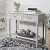 Safavieh American Homes Collection Samantha Vintage Grey 2-Drawer Console Table 51lPeDyHmFL. SS100