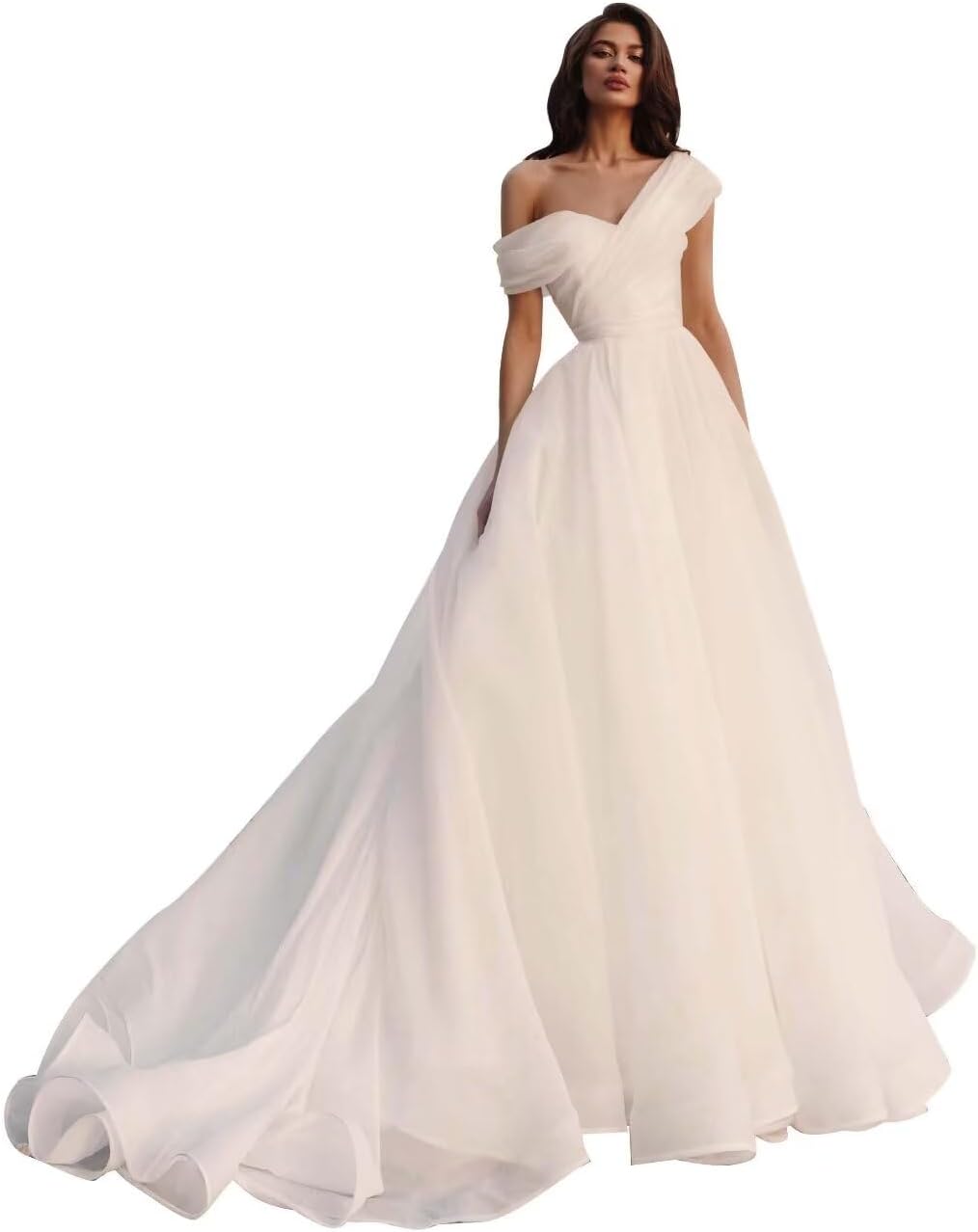 A line organza wedding dress Clearance