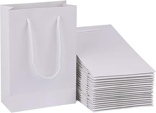 Miniatura 16 de driew Bolsas de regalo de tamaño mediano con asas, 12.6 x 4.5 x 11 pulgadas, bolsas de regalo de papel de tamaño mediano a granel resistentes para