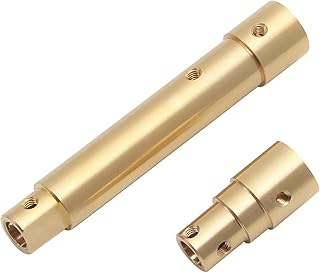 Brass RC Front Axle Tube Set for Axial SCX10 Pro Comp AXI03028 1/10 RC Car Accessories Black