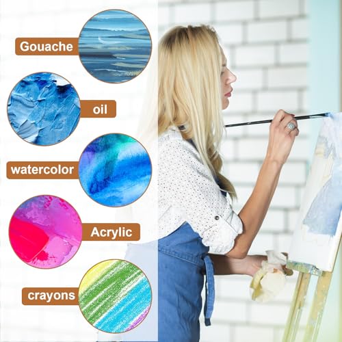 Tableros de lienzo para pintura de 8x12 pulgadas en blanco y sin ácidos para óleo y acrílico 5