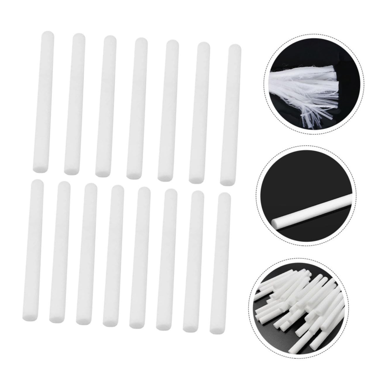 Toyvian 15pièces Bâtonnets Diffuseurs de Parfum Bâtonnets de Coton pour Diffuseur Arômes Accessoires Aromathérapie