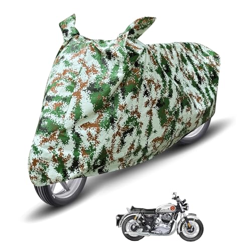 Image of Auto Hub Waterproof Bike Cover Compatible with RE Interceptor 650 Dustproof, UV Protection Two Wheeler Bike Interceptor 650 Cover - Forest